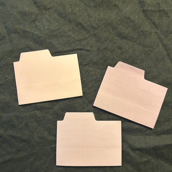 Set of 3 side tab sticky note page dividers - Picture 2 of 3